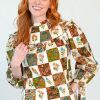 Clothes Olivia James the Label Blouses | Olivia James The Label Emma Top Patchwork