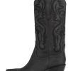 Shoes Jeffrey Campbell | Jeffrey Campbell Dagget Black Washed Western Boot