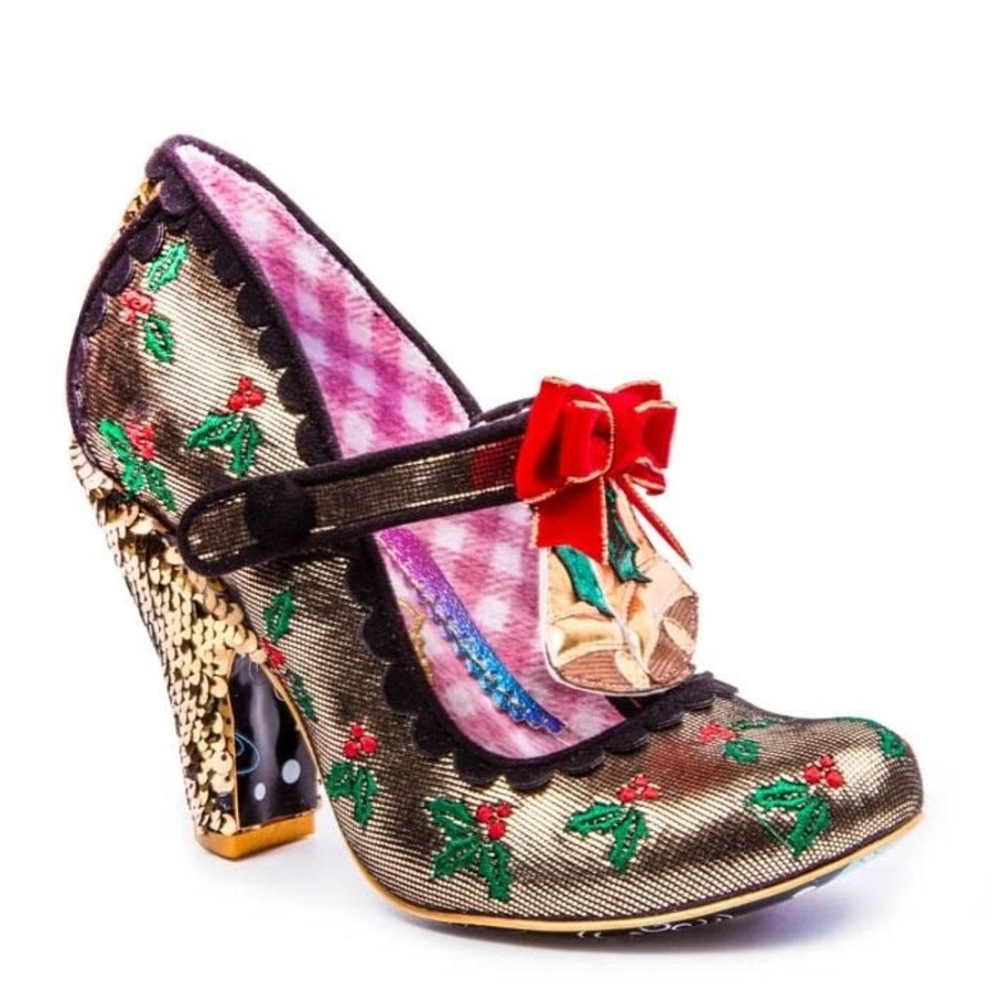 Shoes Irregular Choice | Irregular Choice Jingle Bells Gold