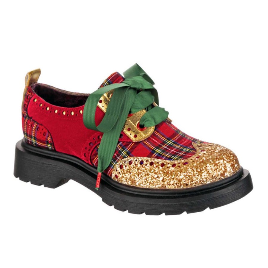 Shoes Irregular Choice | Irregular Choice Smart N Spiffy Christmas Plaid