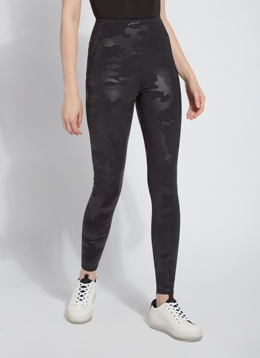 Clothes Lysse Bottoms | Lysse Black Camo Matilda Foil Legging