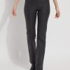 Clothes Lysse Bottoms | Lysse Black Coated Baby Bootcut