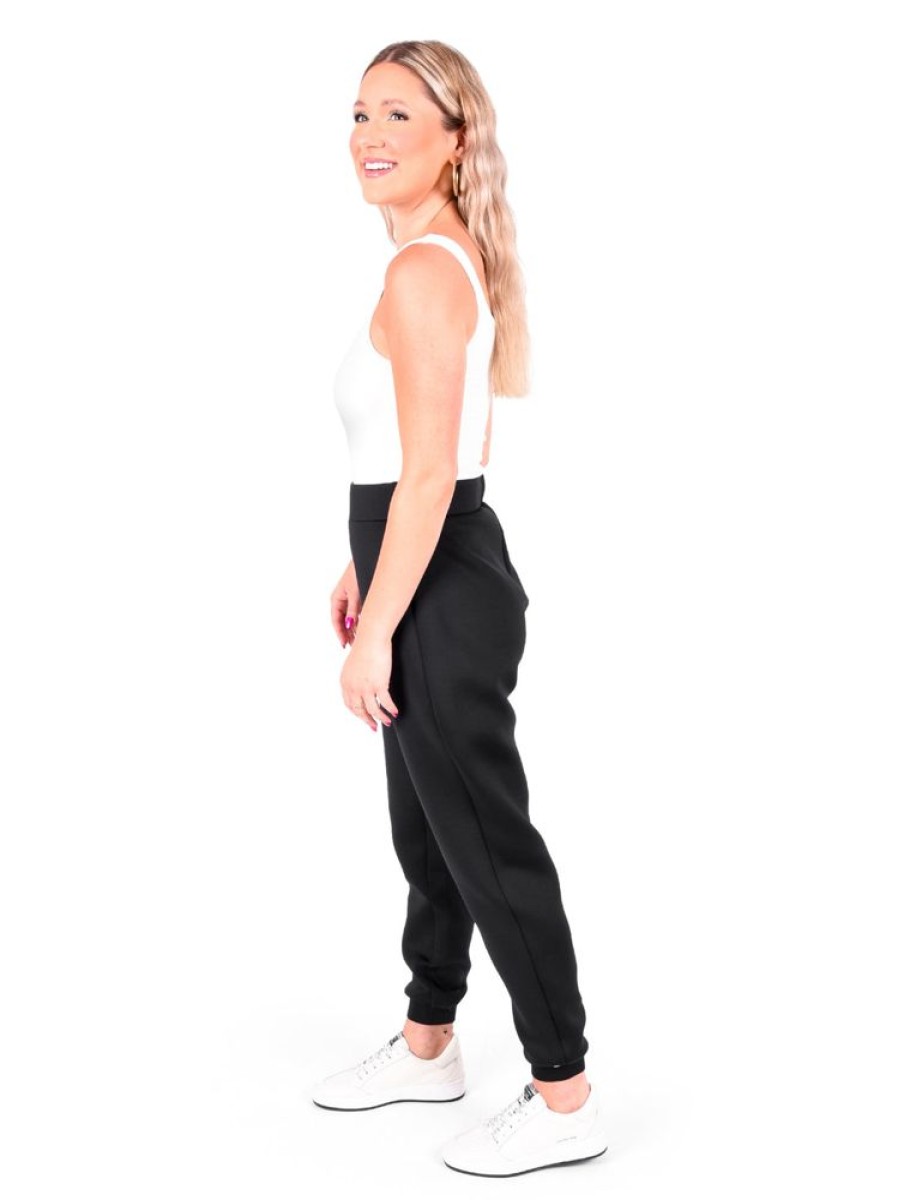 Clothes Emily McCarthy Bottoms | Emily Mccarthy Downtown Jogger Noir