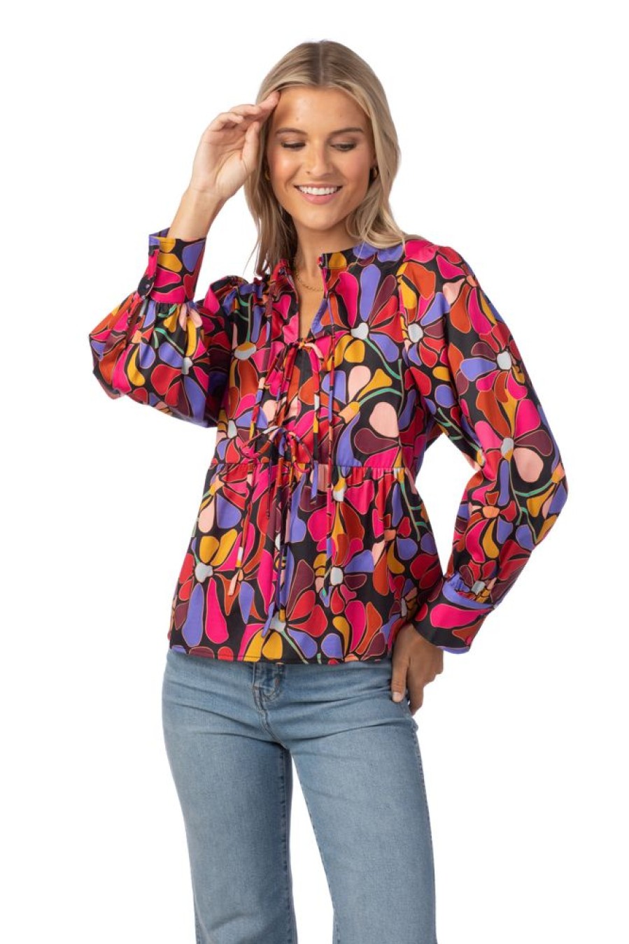 Clothes Crosby By Mollie Burch Blouses | Crosby By Mollie Burch Renny Top Daily Disco