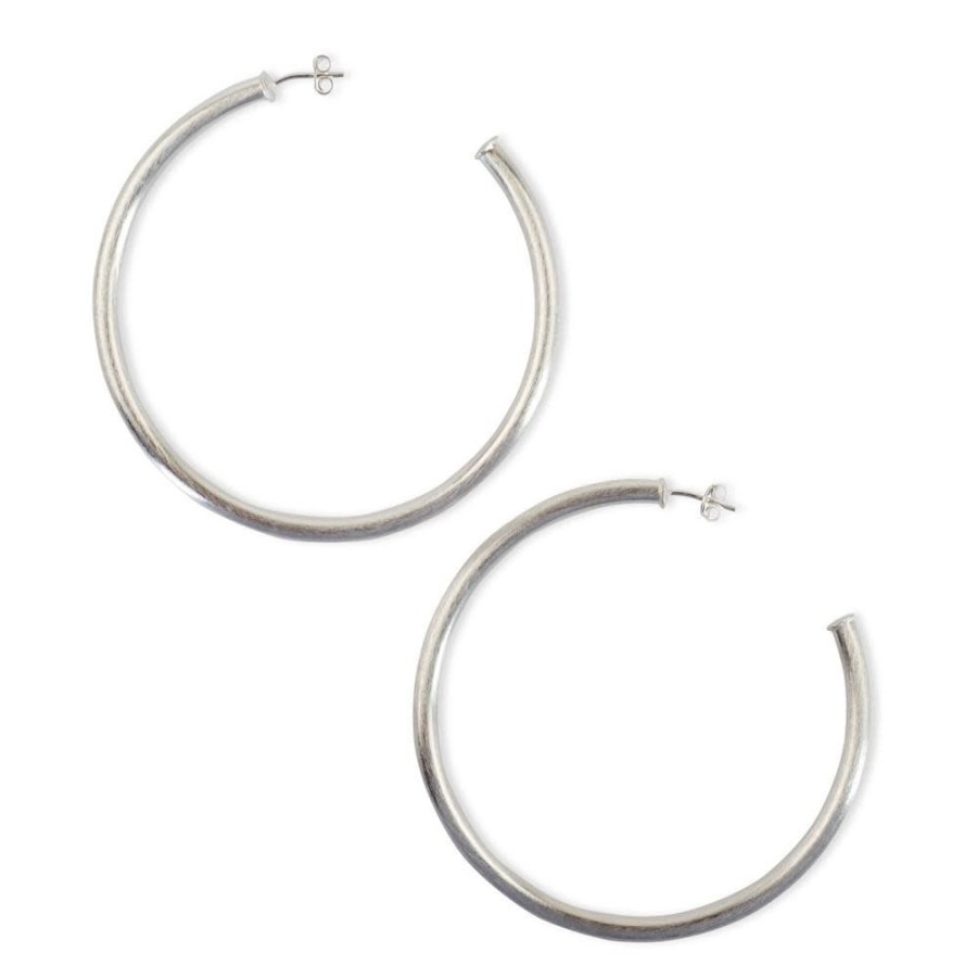 Accessories Sheila Fajl Earrings | Sheila Fajl Everybody'S Favorite Hoops Silver