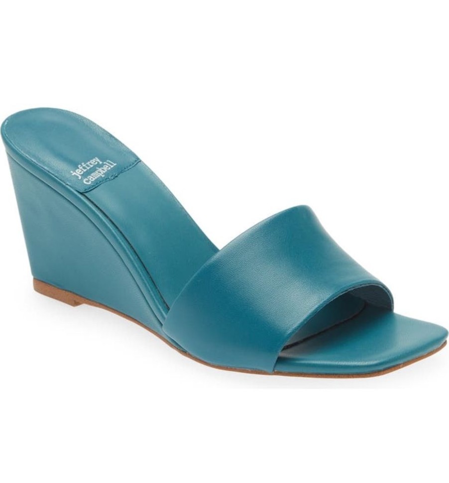 Shoes Jeffrey Campbell | Jeffrey Campbell Appetit Teal Wedge