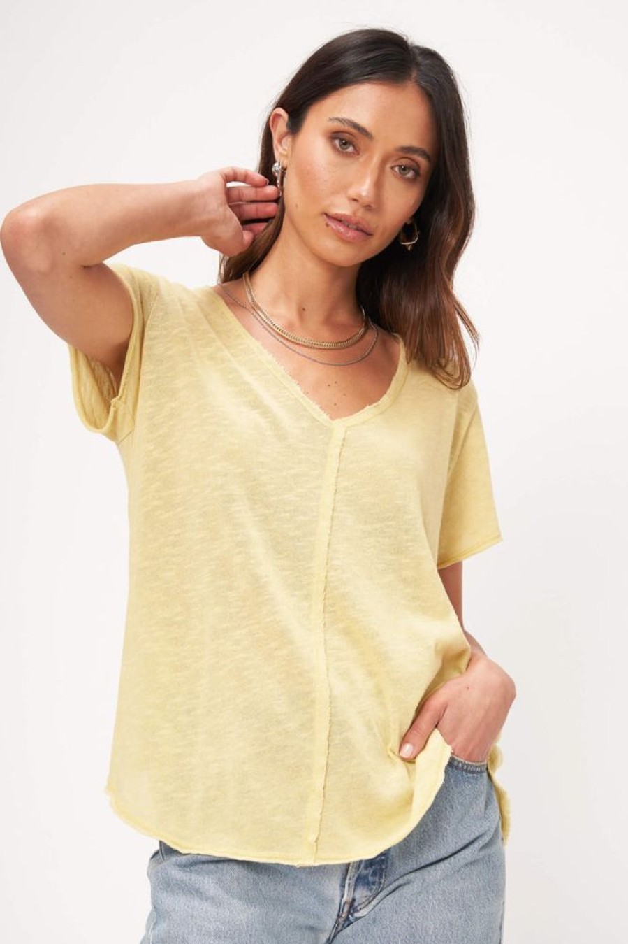 Clothes Project Social T T-Shirts | Project Social T Wearever Tee Sueded Chartreuse