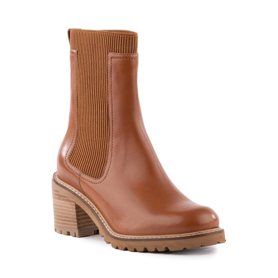 Shoes Seychelles | Seychelles Far-Fetched Cognac Knit Boot