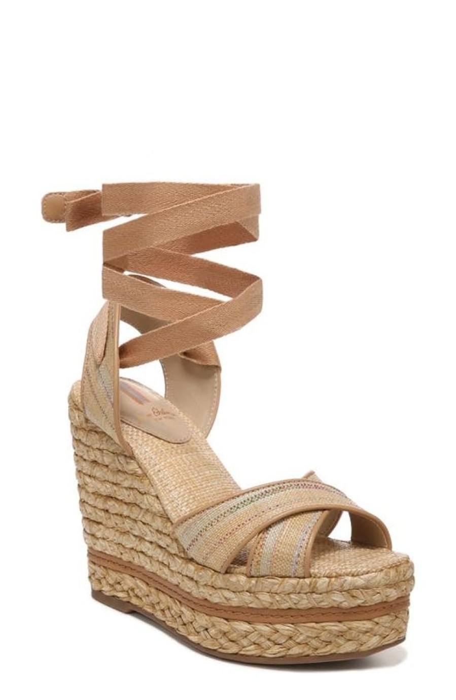 Shoes Sam Edelman | Sam Edelman Vaughn Ankle Wrap Espadrille Platform Wedge Sandal