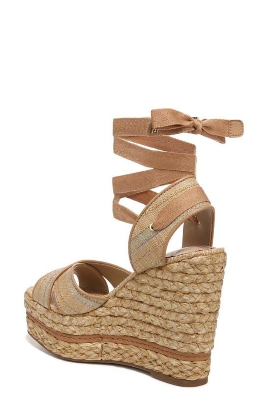 Shoes Sam Edelman | Sam Edelman Vaughn Ankle Wrap Espadrille Platform Wedge Sandal