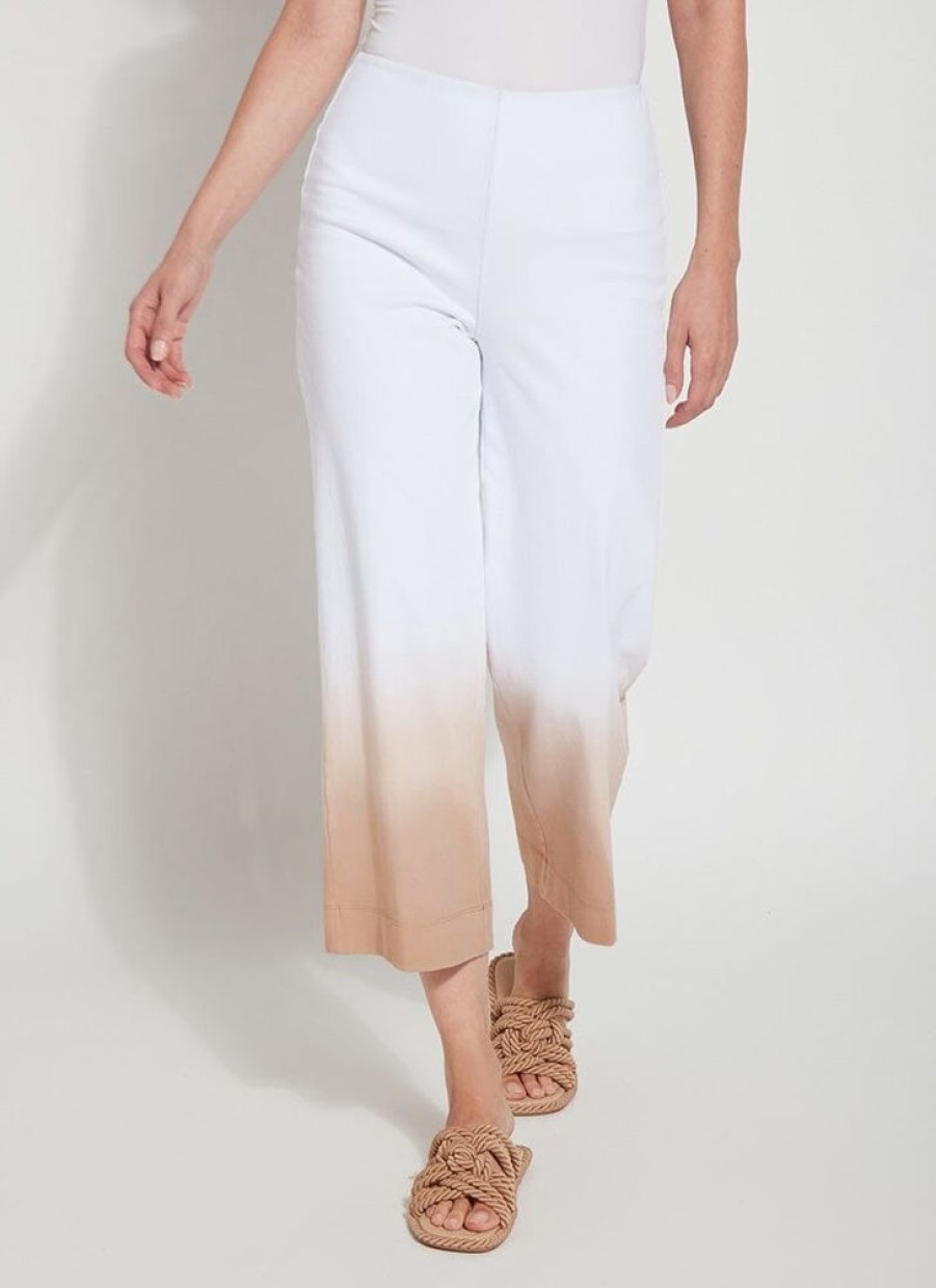 Clothes Lysse Bottoms | Lysse Dip Dye Ombre Wide Leg Crop