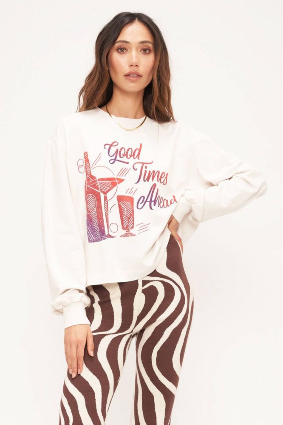 Clothes Project Social T Sweatshirts | Project Social T Good Times Ahead Sweatshirt