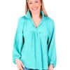 Clothes Emily McCarthy Blouses | Emily Mccarthy Stella Top Crinkle Meadowbrook