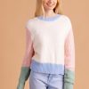 Clothes S'edge Apparel Sweaters | S'Edge Apparel Piper Sweater Colorblock