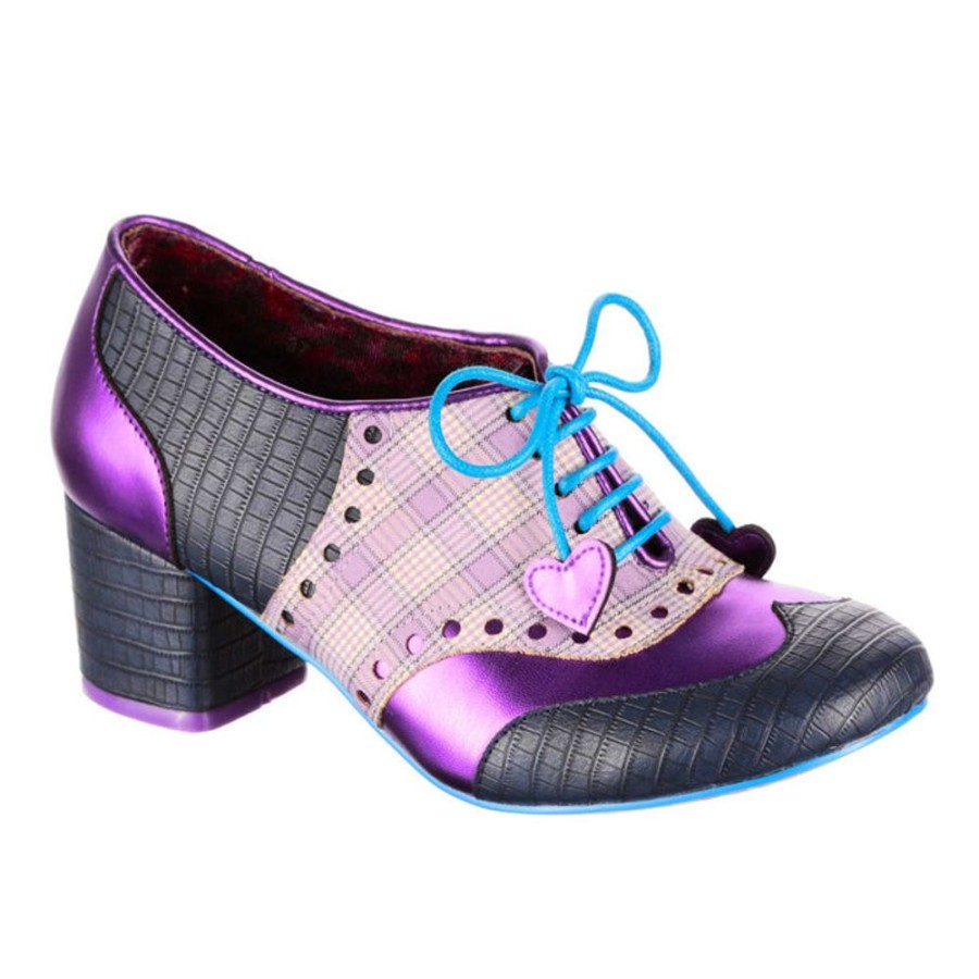 Shoes Irregular Choice | Irregular Choice Clara Bow Navy Purple