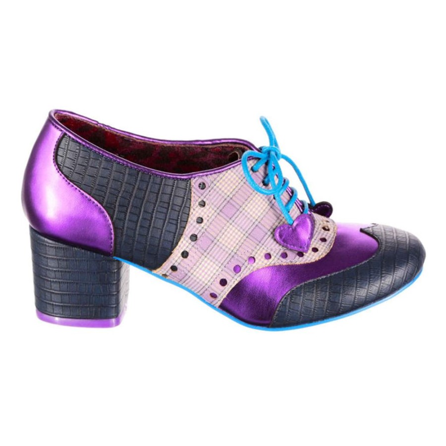 Shoes Irregular Choice | Irregular Choice Clara Bow Navy Purple