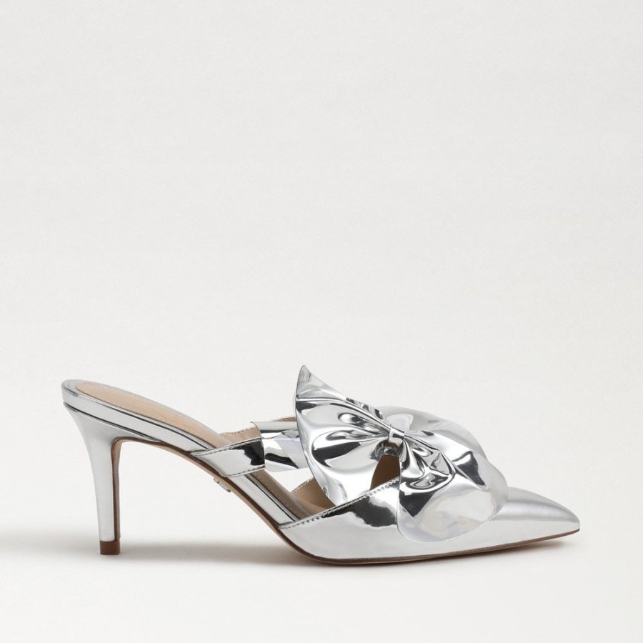 Shoes Sam Edelman | Sam Edelman Veranda Mule Pump Soft Silver