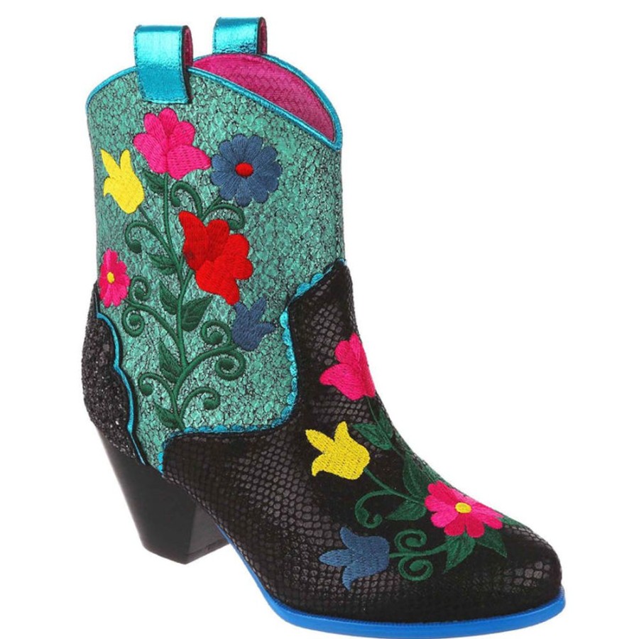 Shoes Irregular Choice | Irregular Choice Polly Posies Boot