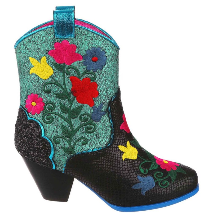 Shoes Irregular Choice | Irregular Choice Polly Posies Boot