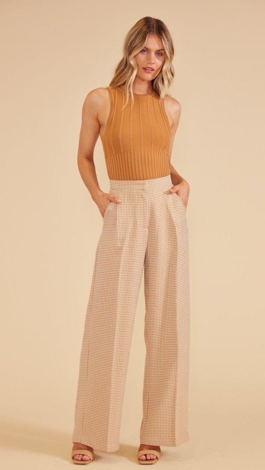 Clothes MINKPINK Bottoms | Minkpink Kennedy Wide Leg Pants