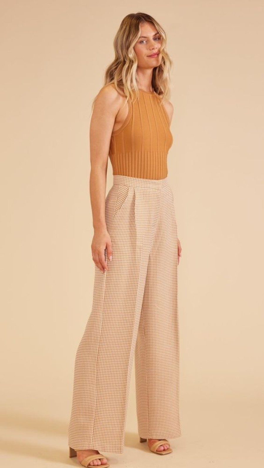 Clothes MINKPINK Bottoms | Minkpink Kennedy Wide Leg Pants