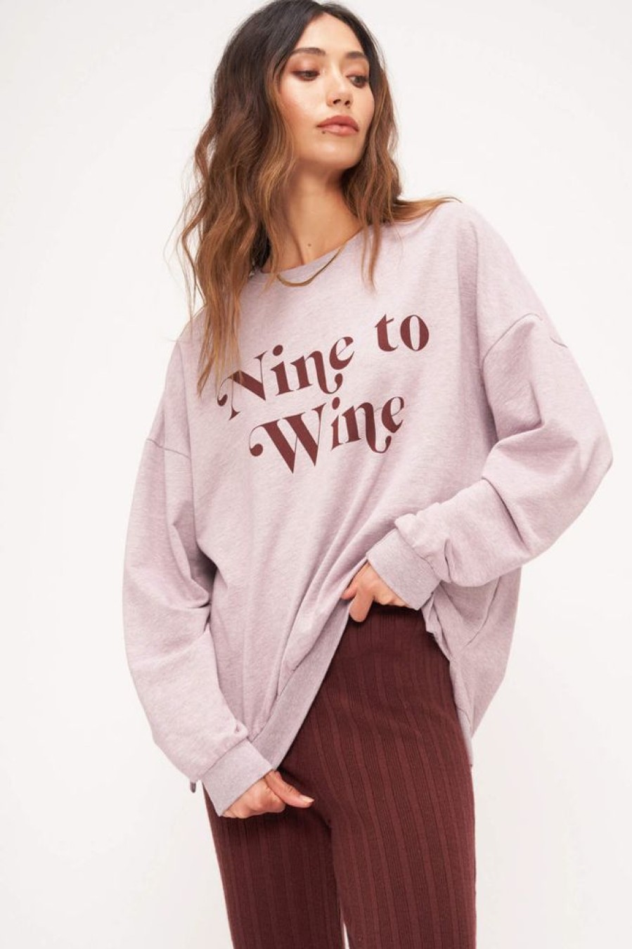 Clothes Project Social T T-Shirts | Project Social T Wine To Nine Sweatshirt