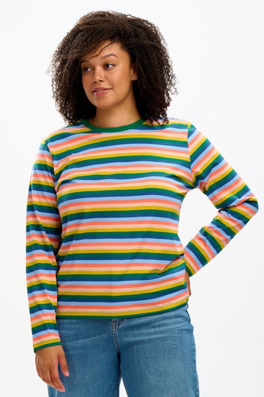 Clothes Sugarhill Brighton T-Shirts | Sugarhill Brighton Brunswick Jersey Top - Multi, Retro Stripes