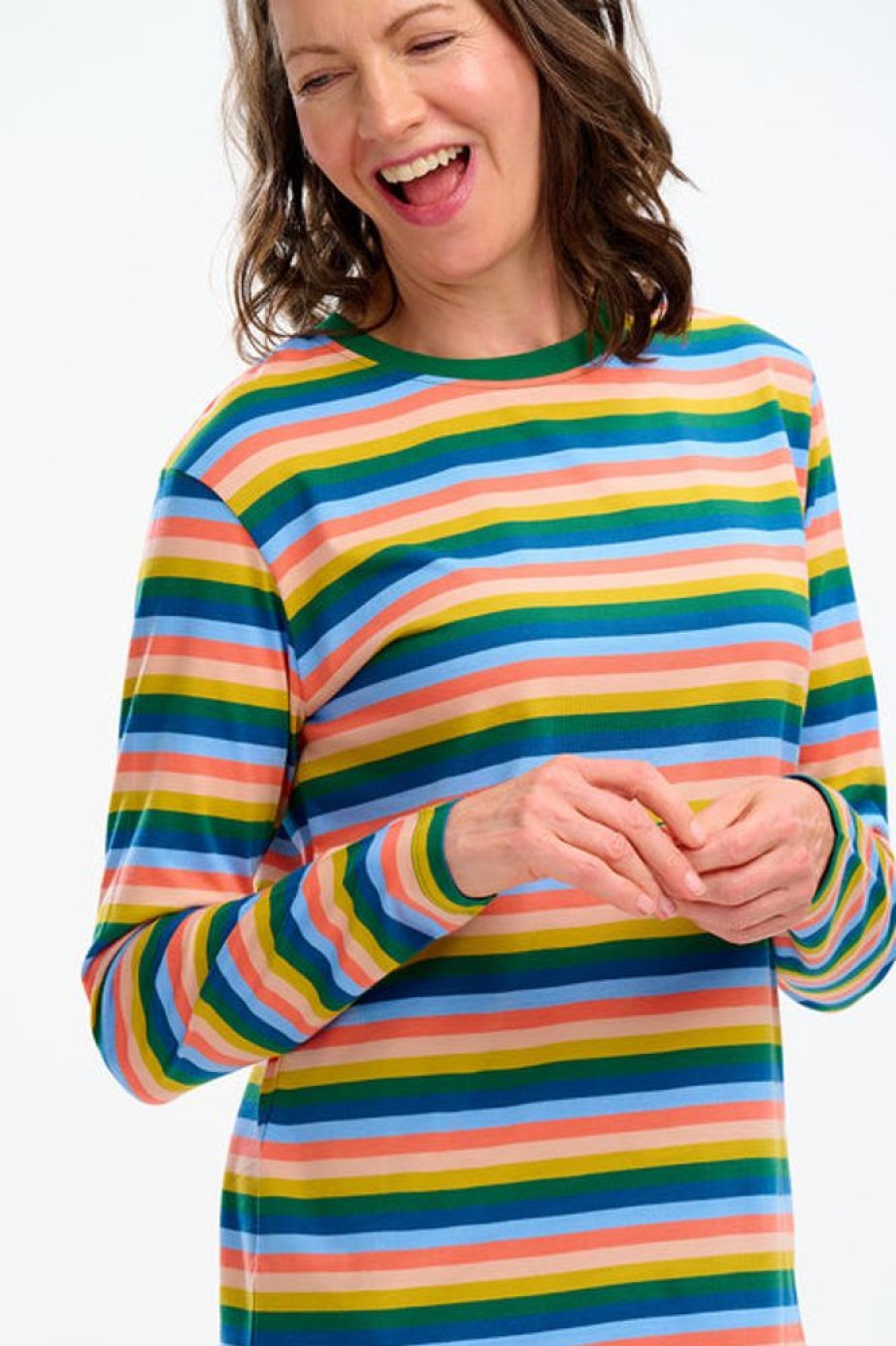 Clothes Sugarhill Brighton T-Shirts | Sugarhill Brighton Brunswick Jersey Top - Multi, Retro Stripes