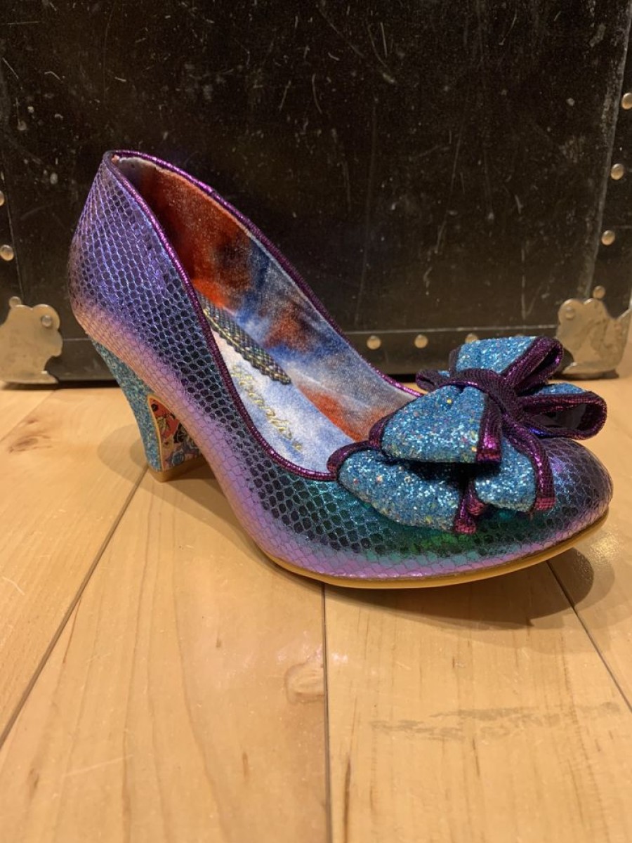 Shoes Irregular Choice | Irregular Choice Ban Joe Green Purple Metallic