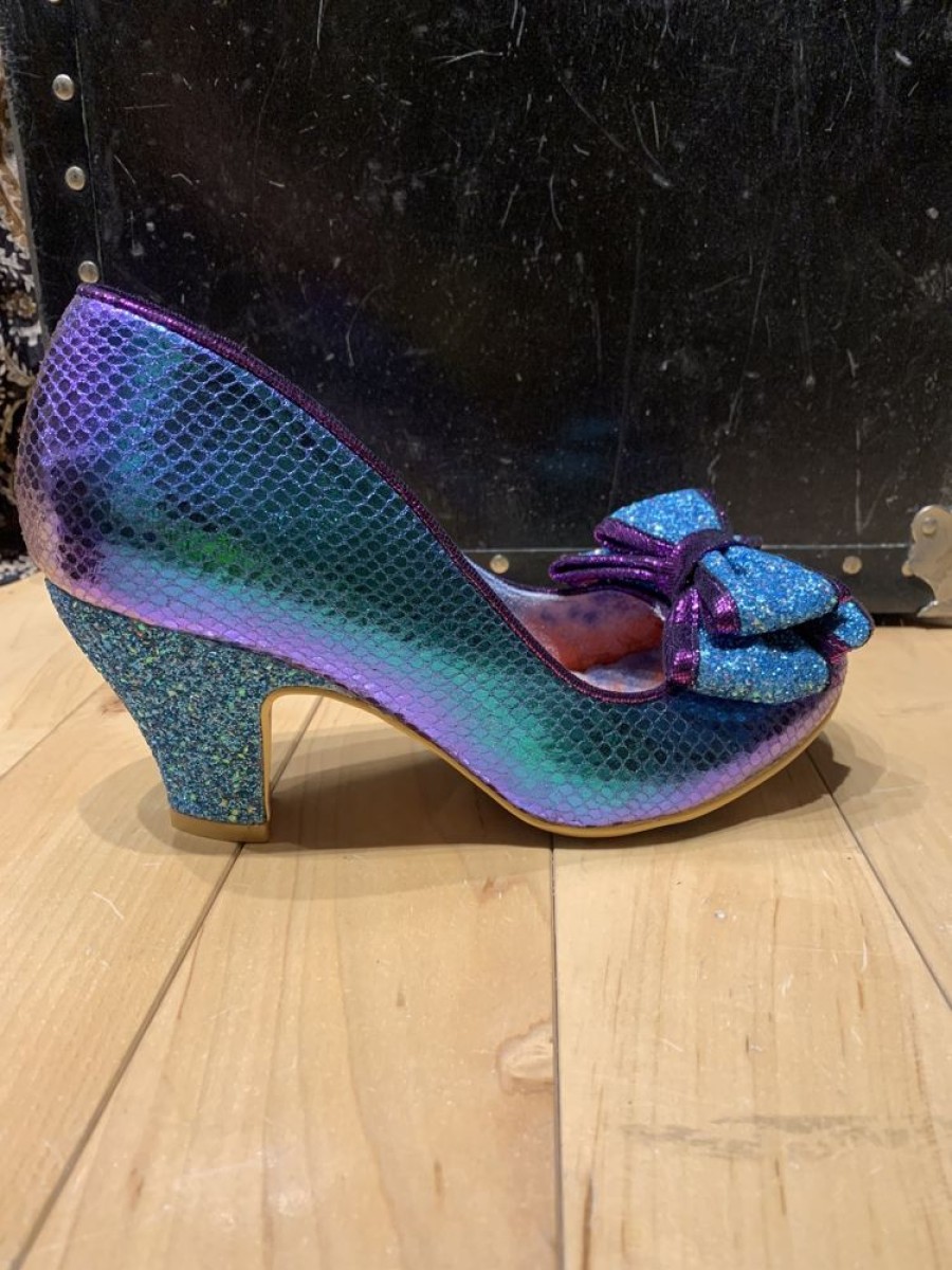 Shoes Irregular Choice | Irregular Choice Ban Joe Green Purple Metallic