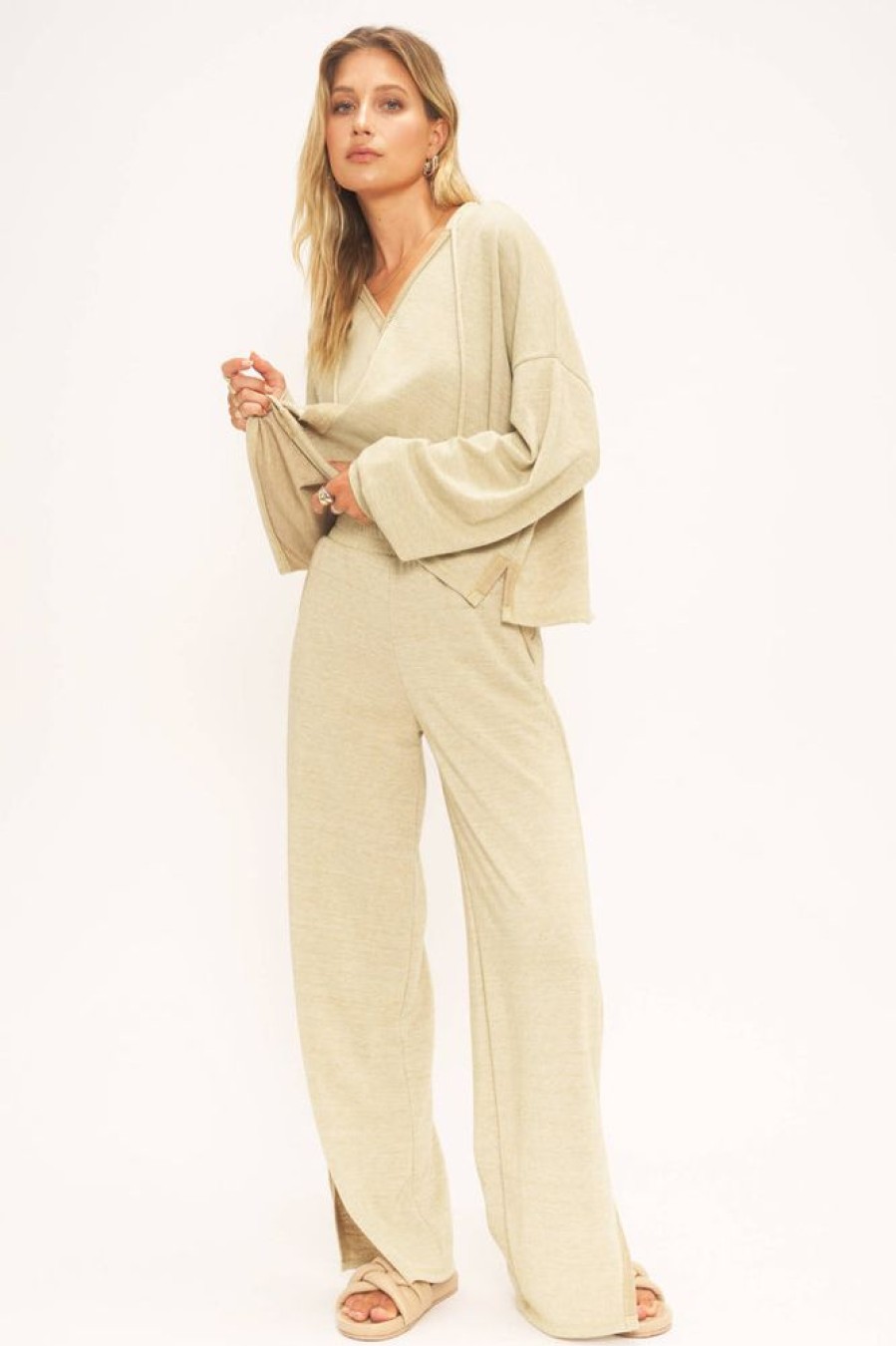 Clothes Project Social T Bottoms | Project Social T Adey Side Slit Pant