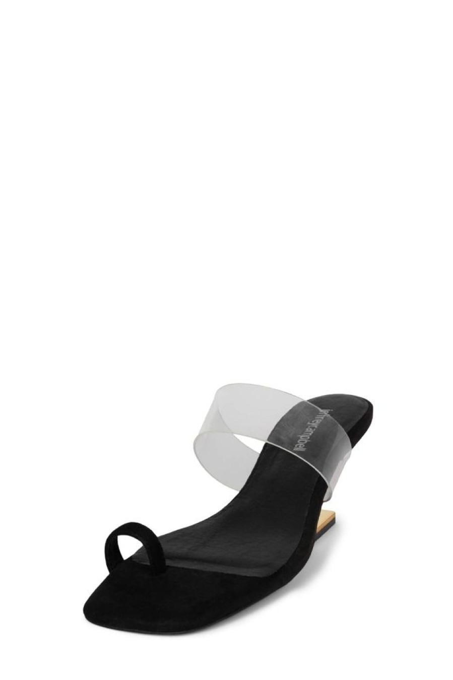 Shoes Jeffrey Campbell | Jeffrey Campbell Calculate Black Suede Sandal