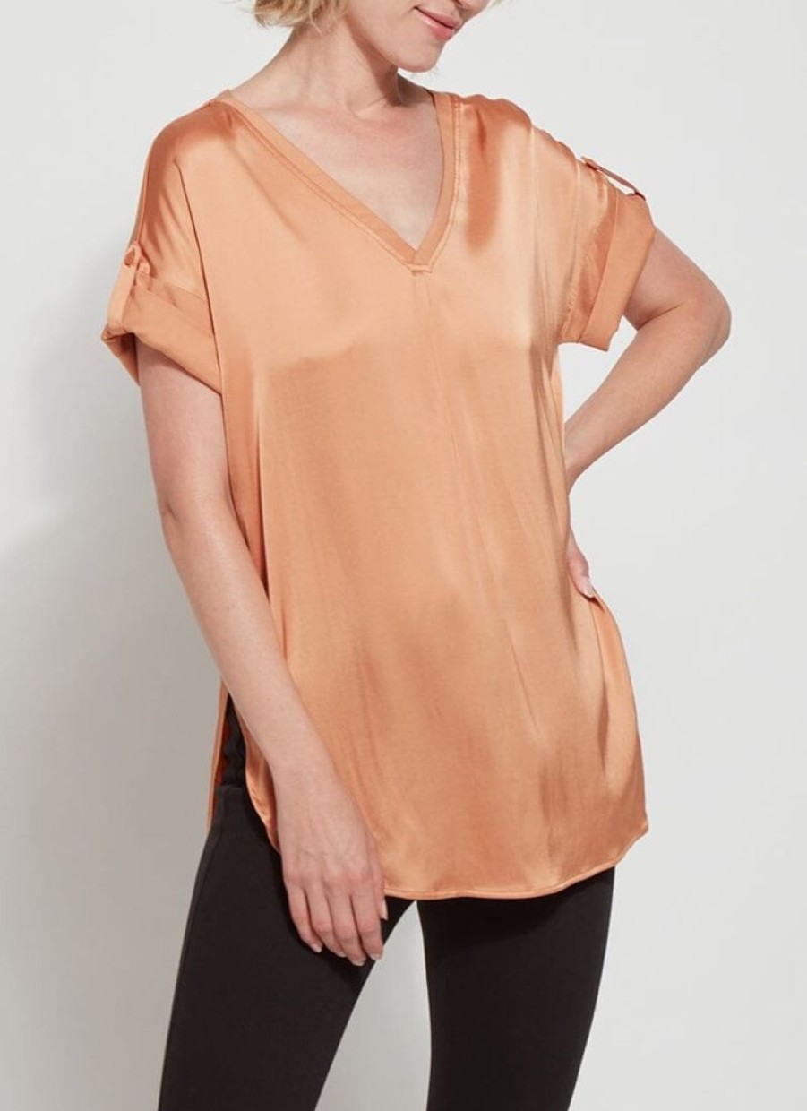 Clothes Lysse Blouses | Lysse Santorini Top Iced Tea