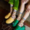 Accessories Sock Candy | Sock Candy Evil Eye Sheer Crew Sock