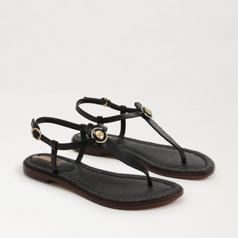 Shoes Sam Edelman | Sam Edelman Gigi Black Signet Sandal