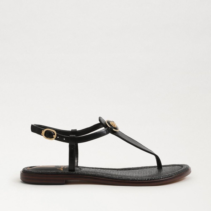 Shoes Sam Edelman | Sam Edelman Gigi Black Signet Sandal