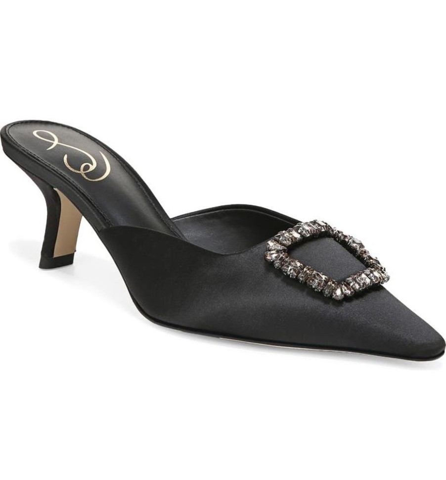 Shoes Sam Edelman | Sam Edelman Brit Jewel Black Satin