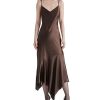 Clothes Steve Madden Midi | Steve Madden Lucille Dress Midi Slip Dress Espresso