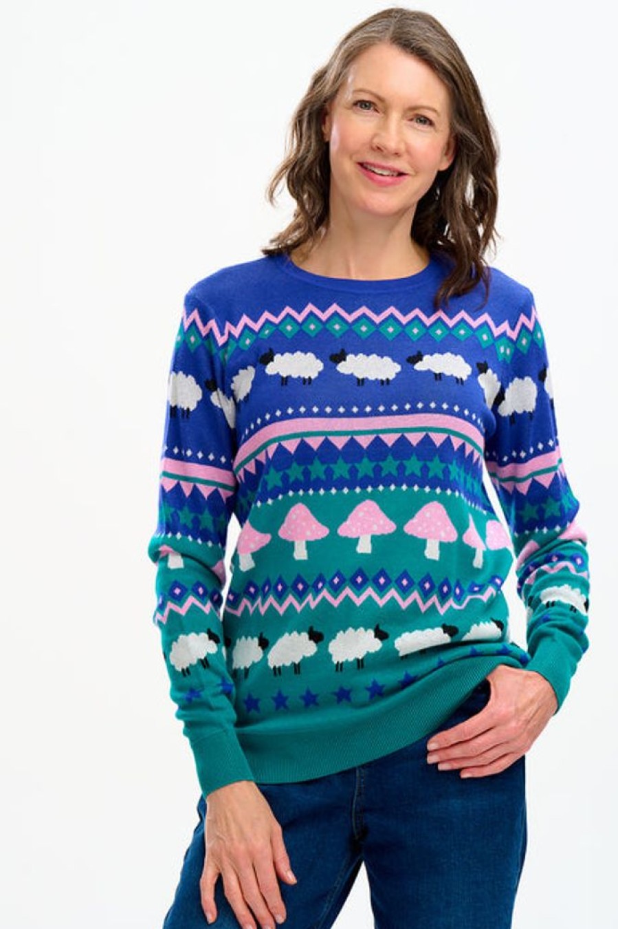 Clothes Sugarhill Brighton Sweaters | Sugarhill Brighton Rosie Jumper - Multi, Rural Fairisle