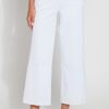 Clothes Lysse Bottoms | Lysse Payton Wide Leg Crop White