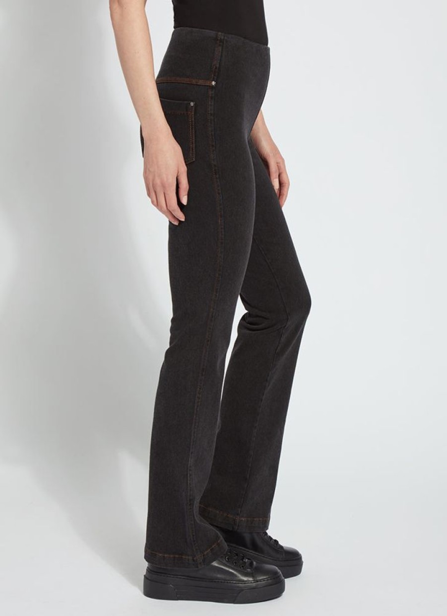 Clothes Lysse Bottoms | Lysse Baby Bootcut Denim Midtown Black