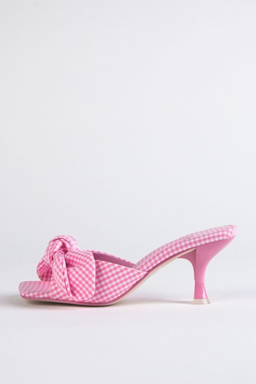 Shoes Jeffrey Campbell | Jeffrey Campbell Mr Big Bow Pink Gingham