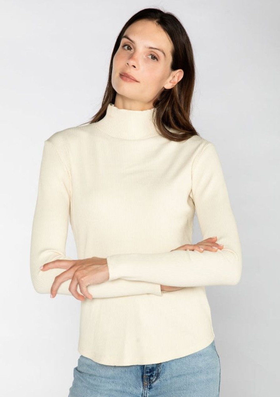 Clothes S'edge Apparel Blouses | S'Edge Apparel Olivia Top Meringue