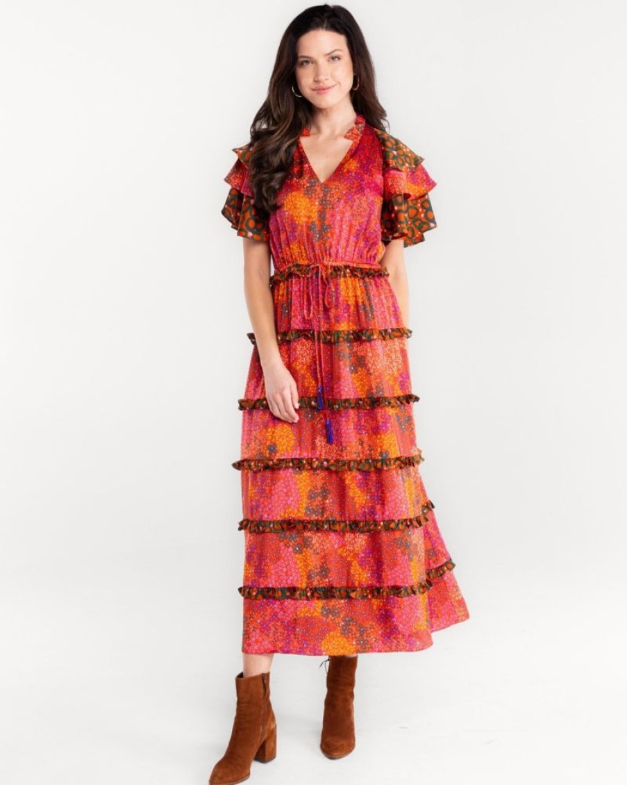 Clothes Alden Adair Midi | Alden Adair Yasmine Dress Funky Town