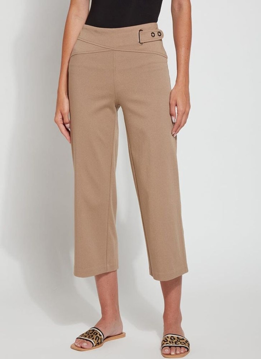 Clothes Lysse Bottoms | Lysse Paige Wide Leg Pant Pecan