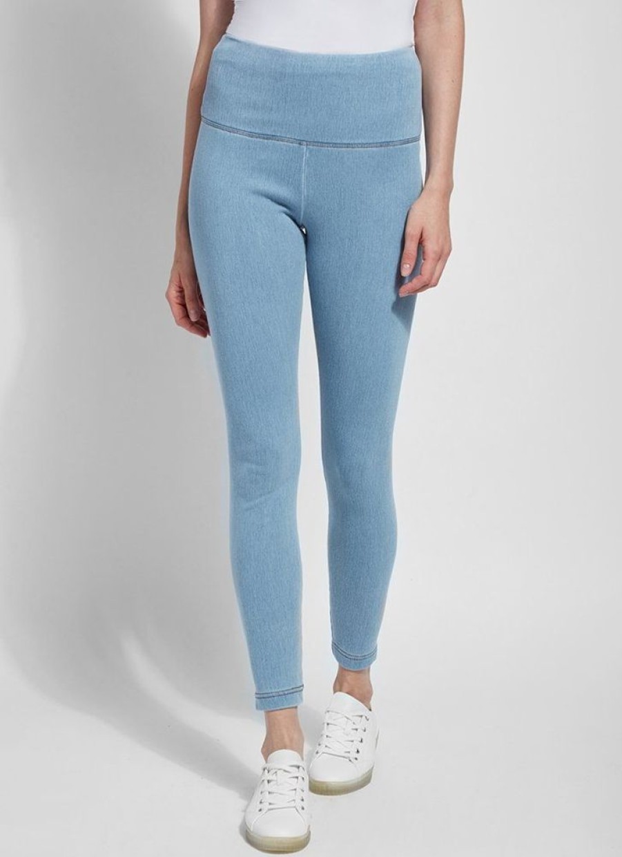 Clothes Lysse Bottoms | Lysse Denim Legging Bleached Blue