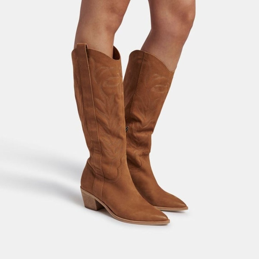 Shoes Dolce Vita | Dolce Vita Solei Boots Whiskey Nubuck