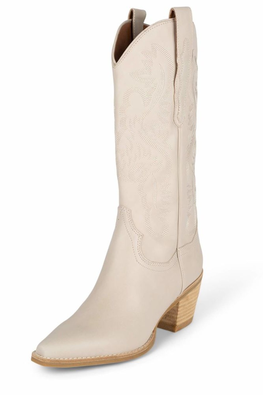 Shoes Jeffrey Campbell | Jeffrey Campbell Dagget Ice Natural Western Boot