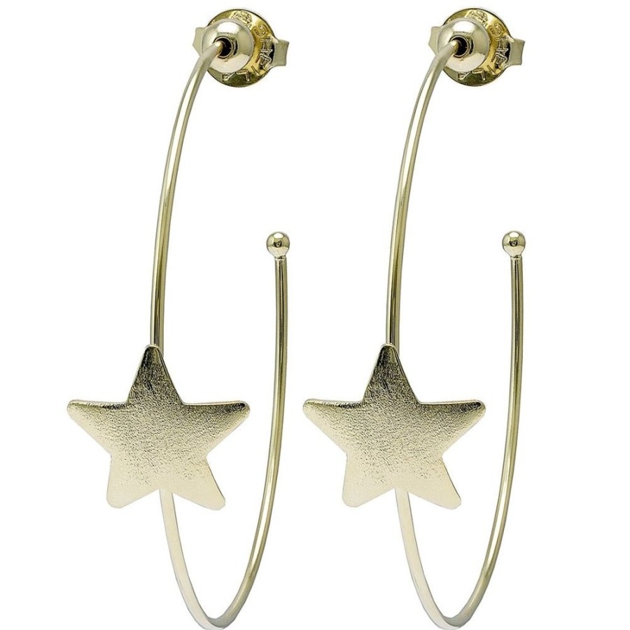 Accessories Sheila Fajl Earrings | Sheila Fajl Ursa Single Star Hoops Gold