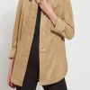 Clothes Lysse Blouses | Lysse Lori Vegan Suede Overshirt